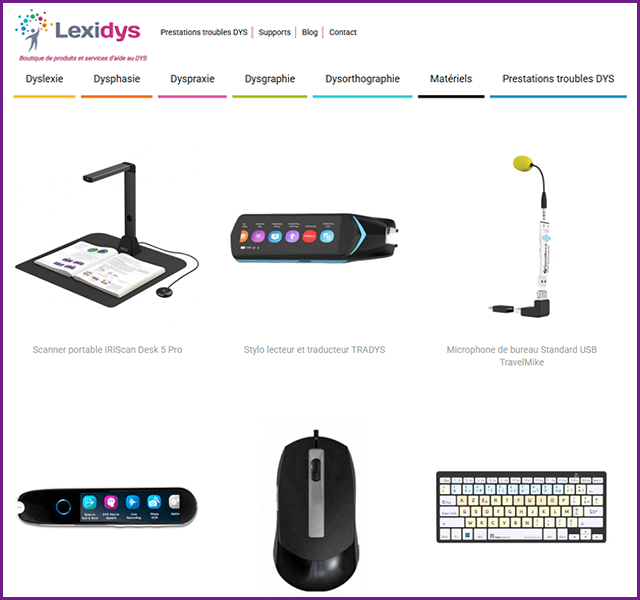Produits et services pour les DYS