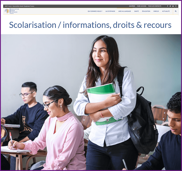 Scolarisation &  études : informations