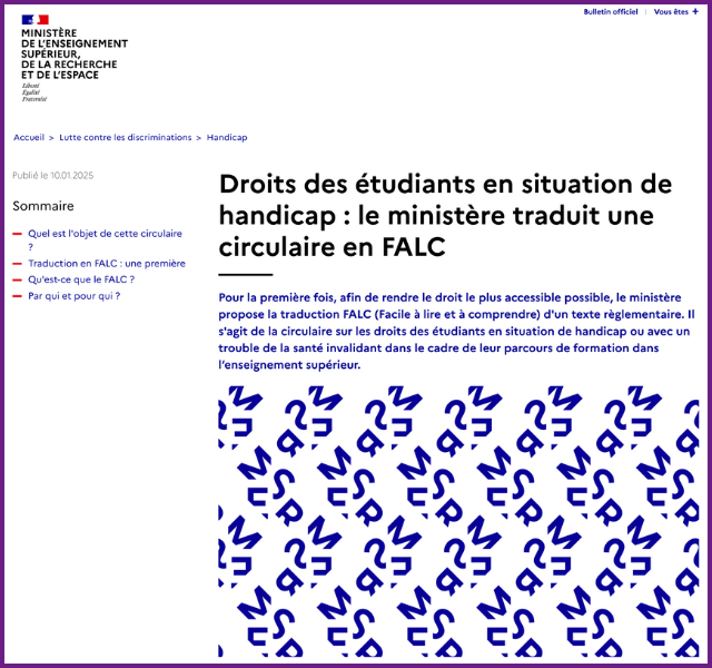 Droit des étudiants en situation de handicap