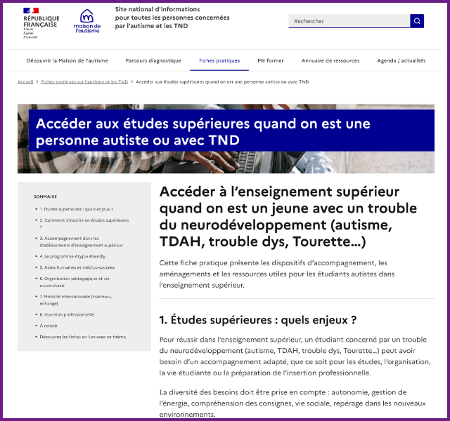 La protection juridique des personnes autistes