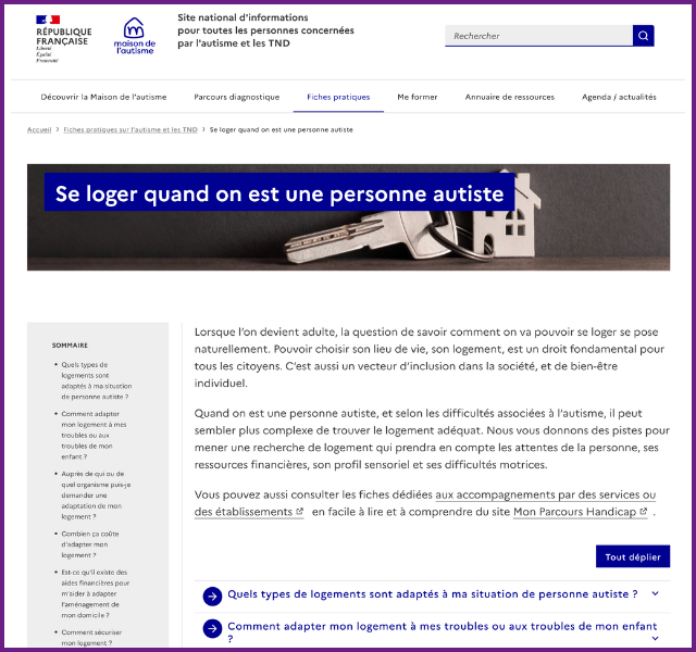 Comment se loger avec un TSA ?