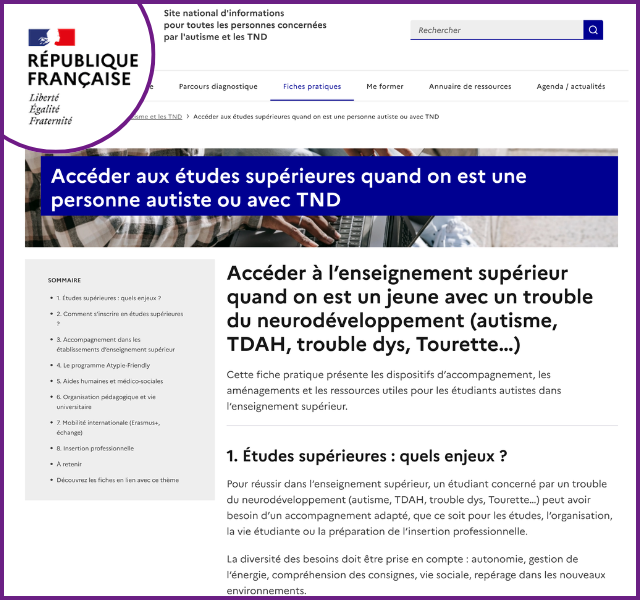 Stratégies pour étudier avec un TSA