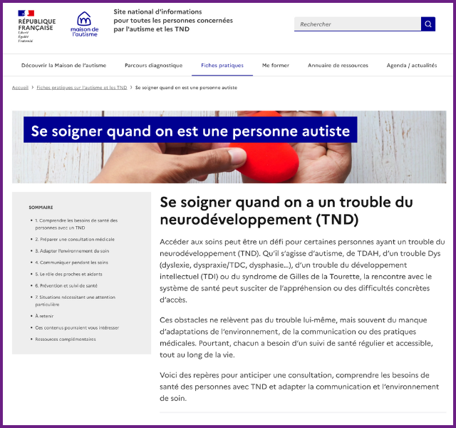 L&rsquo;accès au soin des personnes autistes