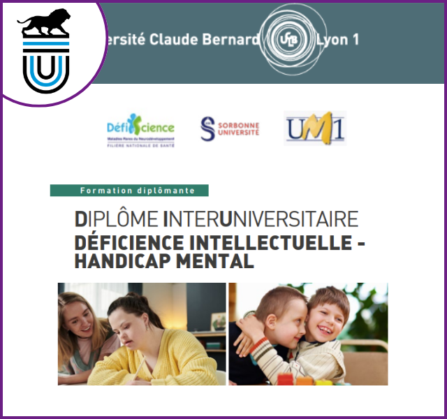 DIU : Déficience intellectuelle – 2 semestres, Université Claude Bernard Lyon 1